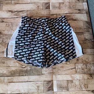 NWT - Nike Running Shorts, Girls XL, Black and White
